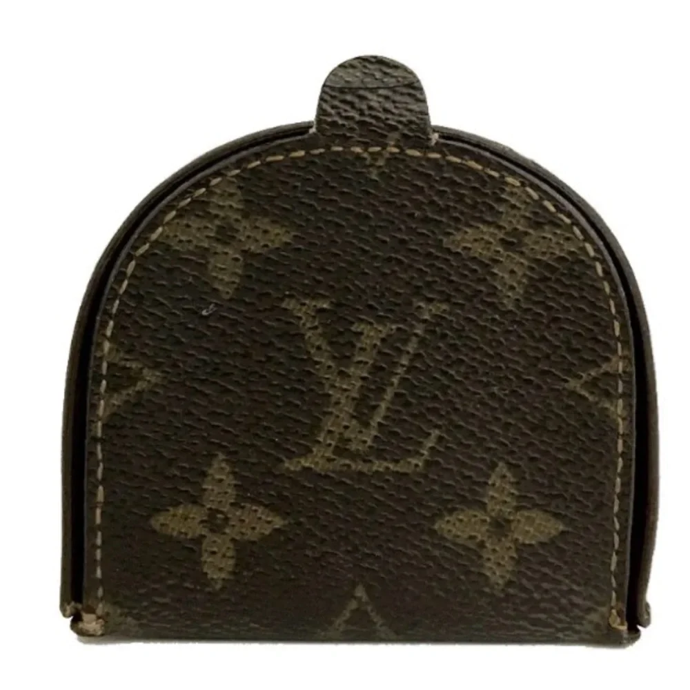 LOUIS VUITTON LV Monogram Coated Canvas Folding Coin / Pill Case